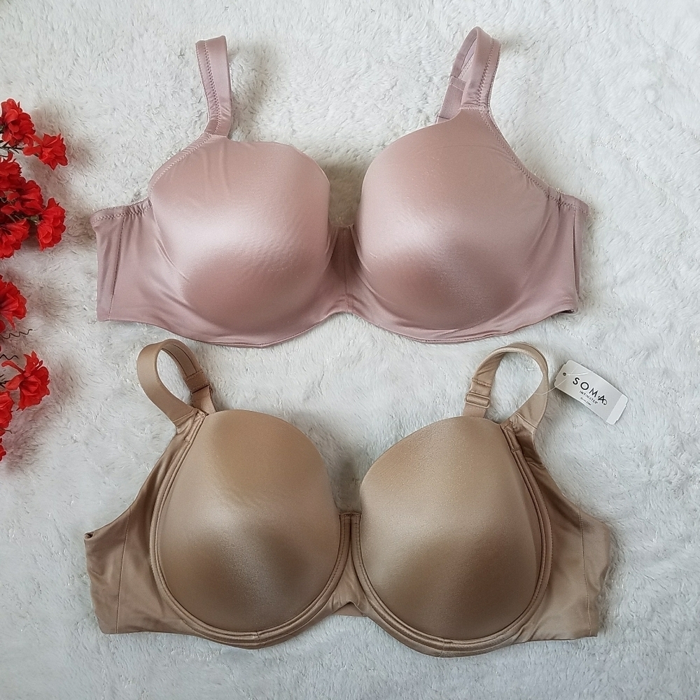 SOMA Stunning Support Smooth Full Coverage Bra x 2